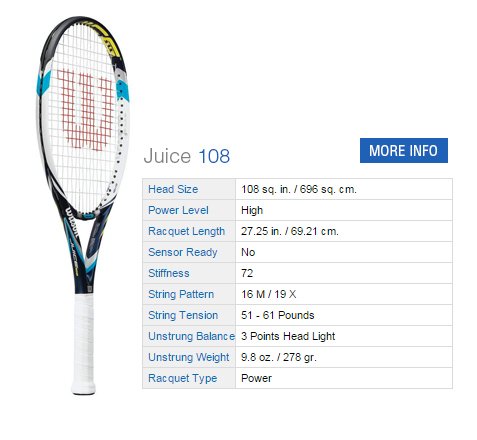 Wilson Juice Tennis Rackets | Tennis Plaza