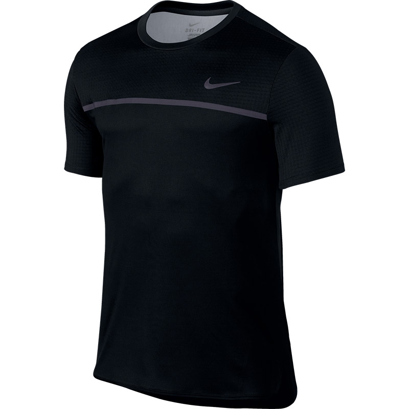 Nike Dry Challenger Men's Tennis Crew Black