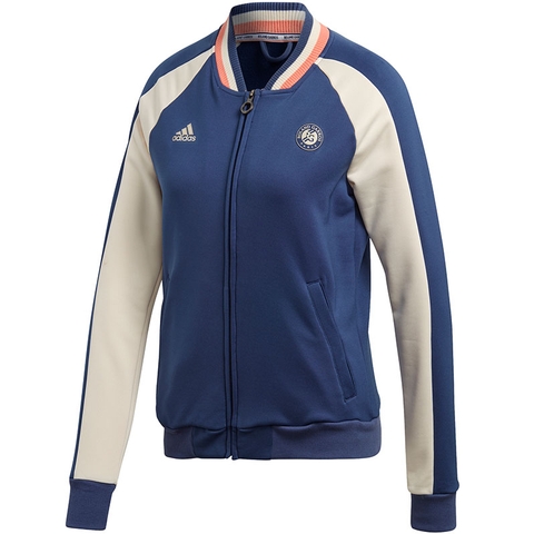 Adidas Roland Garros Women's Tennis Jacket Indigo/ecrutint