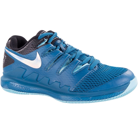 Nike Air Zoom Vapor X Junior Tennis Shoe Green/aqua