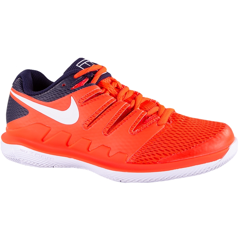 Nike Air Zoom Vapor X Junior Tennis Shoe Crimson/white