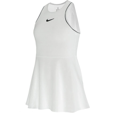Nike Court Dry Girl's Tennis Dress White/black