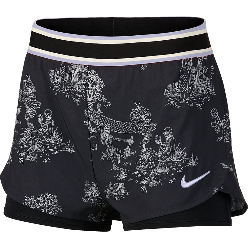 Nike Court Flex Women's Tennis Short Black/oxygenpurple