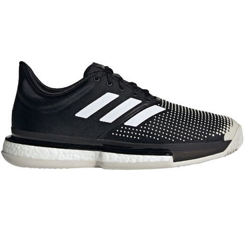 Adidas SoleCourt Boost Clay Men's Tennis Shoe Black/white