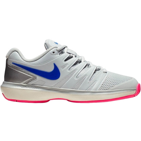 Nike Air Zoom Prestige Women's Tennis Shoe Platinum/blue