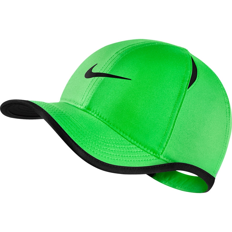 Nike Featherlight Kids' Tennis Hat Green/black