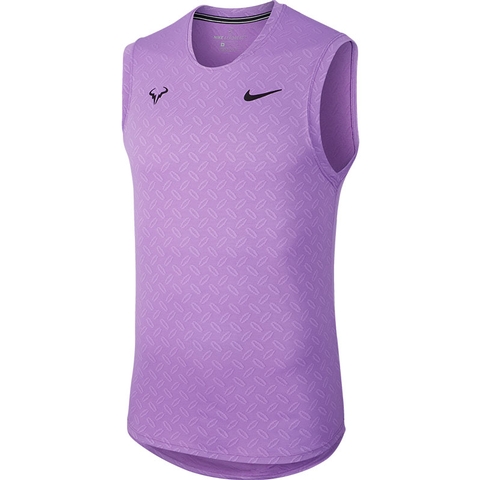 Nike Aeroreact Rafa Men's Tennis Top Violet/black