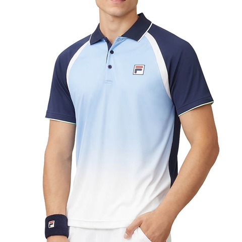 Fila Legend Ombre Men's Tennis Polo Navy/white/blue