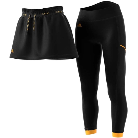 adidas tennis skirt with leggings