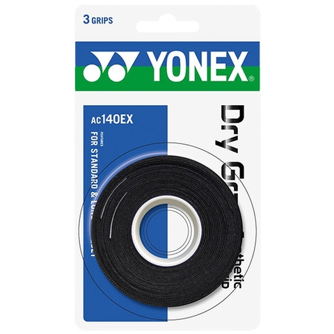 Yonex Dry Grap 3 Pack Tennis Overgrip Black