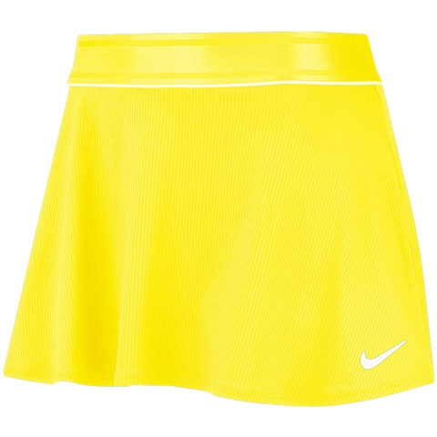 Nike Court Dry Flouncy Women's Tennis Skirt Yellow/white