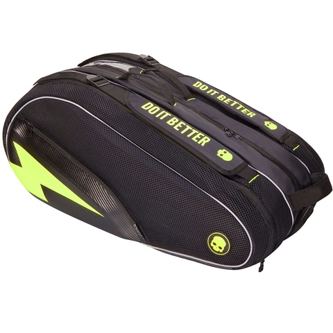 Hydrogen 12 Pack Tennis Bag Black/fluoyellow