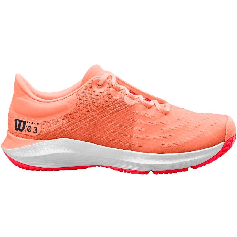 Wilson Kaos 3.0 Women's Tennis Shoe Peach/white