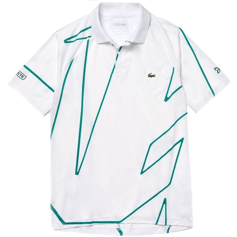 Lacoste Novak Ultra Dry Men's Tennis Polo White/green