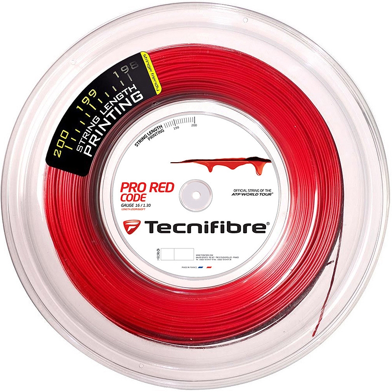 Tecnifibre Pro Red Code 16 Tennis String Reel Red