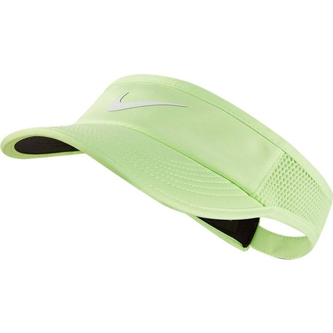 Nike Aerobill Featherlight Women's Tennis Visor Ghostgreen