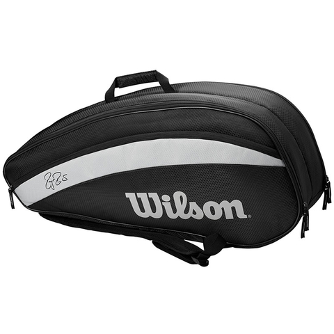 Wilson RF Team 6 Pack Tennis Bag Black