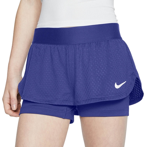 Nike Court Flex Girls' Tennis Short Violet/white