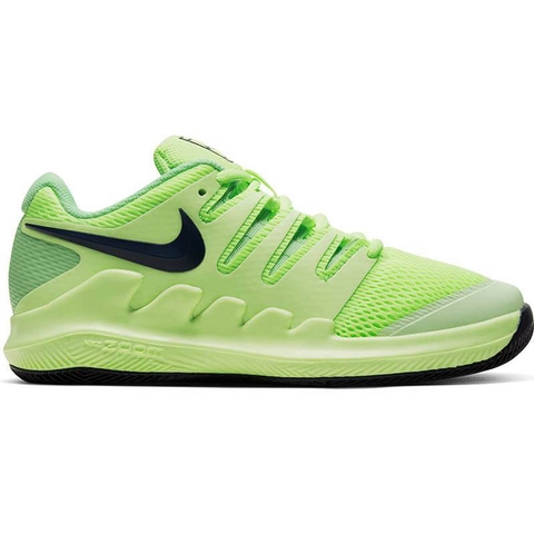 Nike Vapor X Junior Tennis Shoe Green/volt