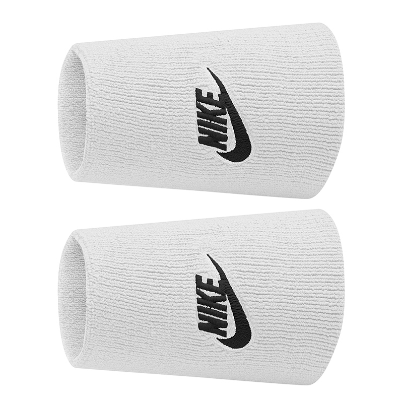 Nike Premier Tennis Doublewide Graphic Wristband White/black