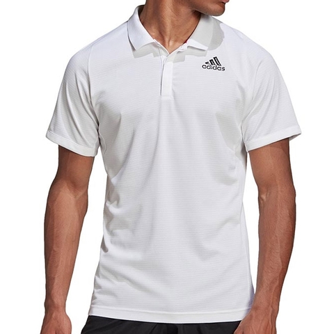Adidas Heat Ready Freelift Men's Tennis Polo White