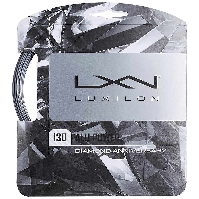 Luxilon Alu Power Diamond Edition 130 Tennis String Set Silver