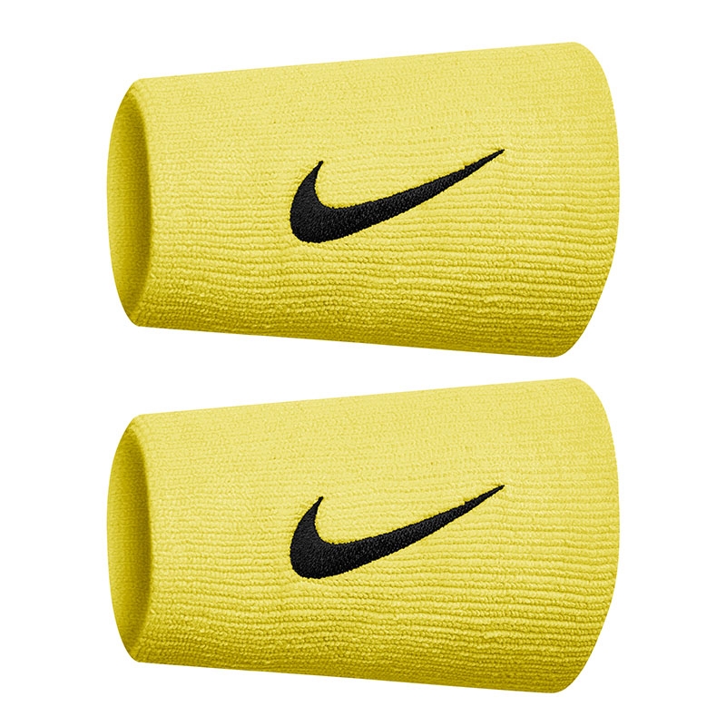 Nike Premier Tennis Doublewide Wristband Yellow/black