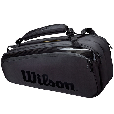 Wilson Super Tour 9 Pack Pro Staff Tennis Bag Black