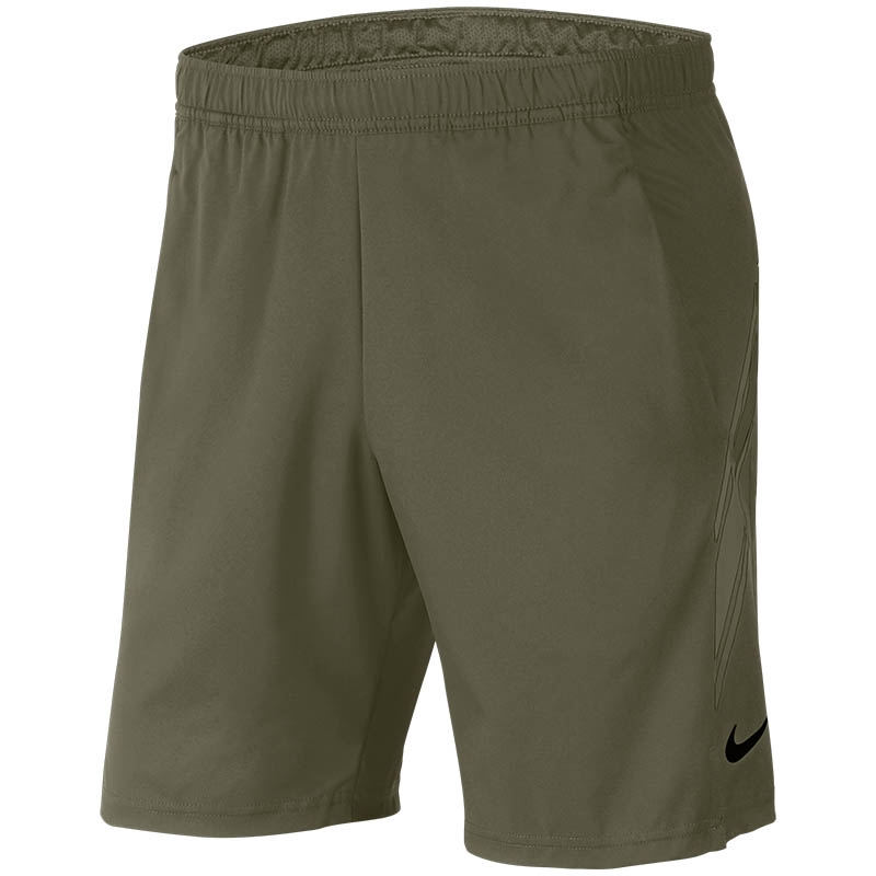 Nike Court Dry 9 Men's Tennis Short Olive/black