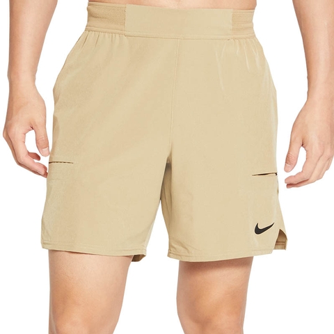 Nike Court Advantage 7 Men's Tennis Short Beige/black