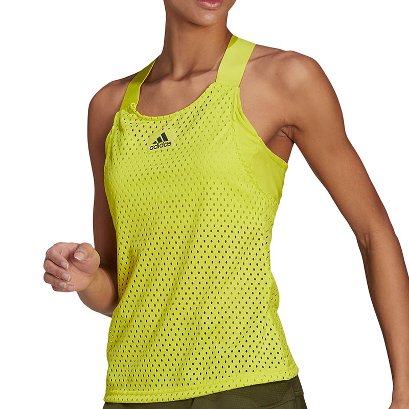 Adidas Prime Blue Y Women's Tennis Tank Yellow/navy