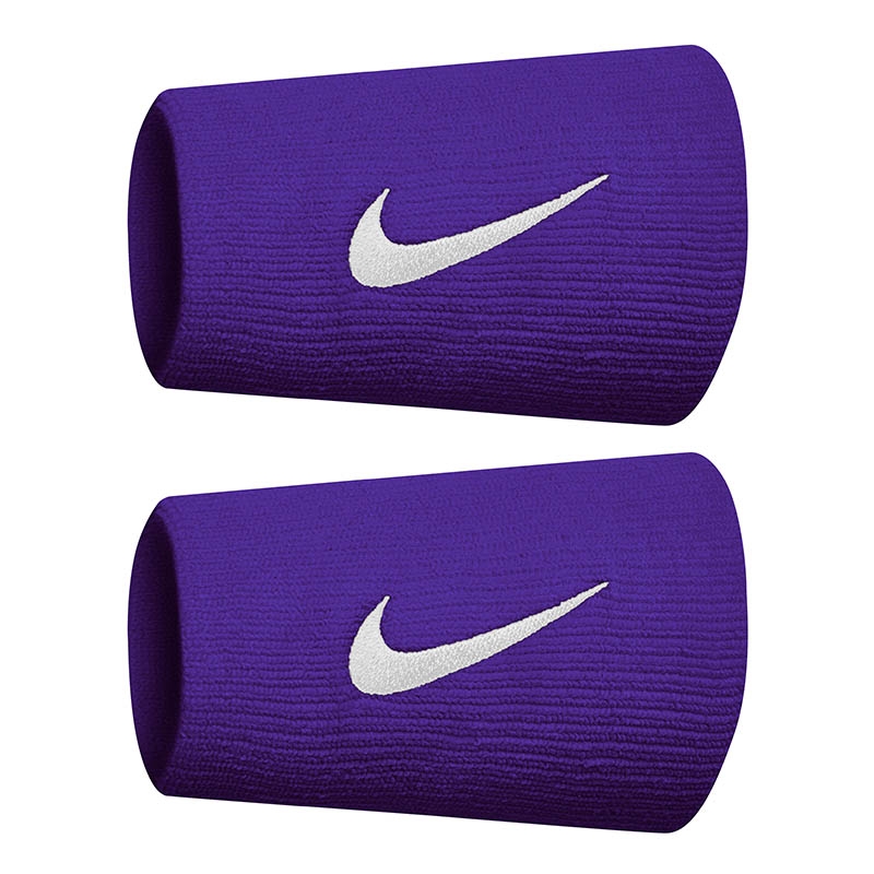 Nike Premier Tennis Doublewide Wristband Purple/white