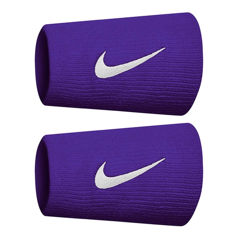 Nike Premier Tennis Doublewide Wristband Purple/white
