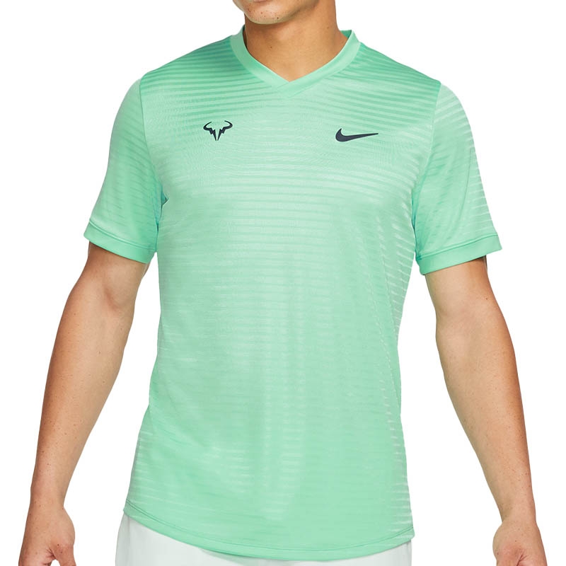 Nike Rafa Challenger Men's Tennis Top Greenglow/blue
