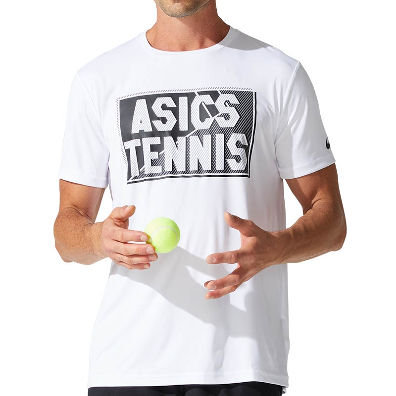 Asics Court Graphic Men's Tennis Tee White