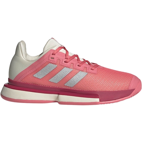 Adidas SoleMatch Bounce Women's Tennis Shoe Pink/silver