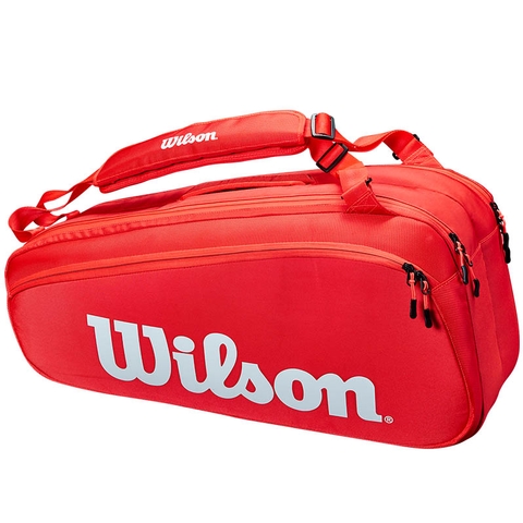 Wilson Super Tour 6 Pack Tennis Bag Red