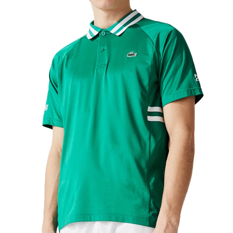 Lacoste Novak Men's Tennis Polo Green/white