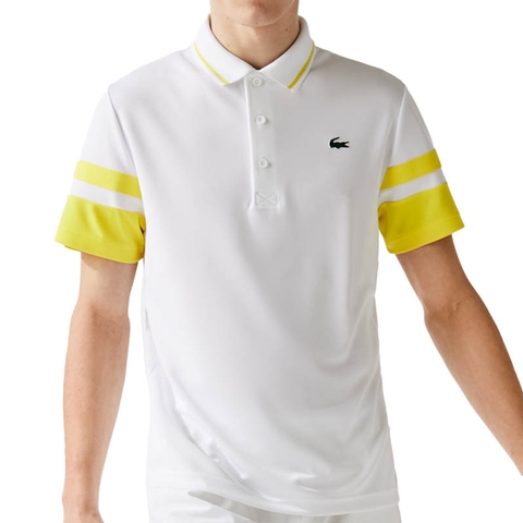 Lacoste Chemise Men's Tennis Polo White/yellow