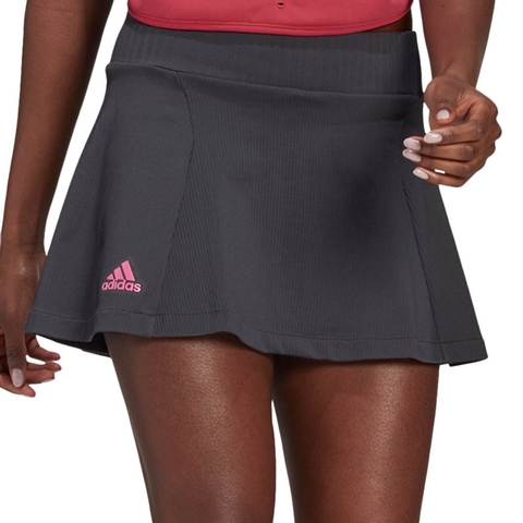 Adidas Knit Prime Blue Women's Tennis Skirt Grey