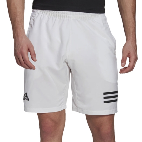 Adidas Club 3 Stripes 9 Men's Tennis Short White/black