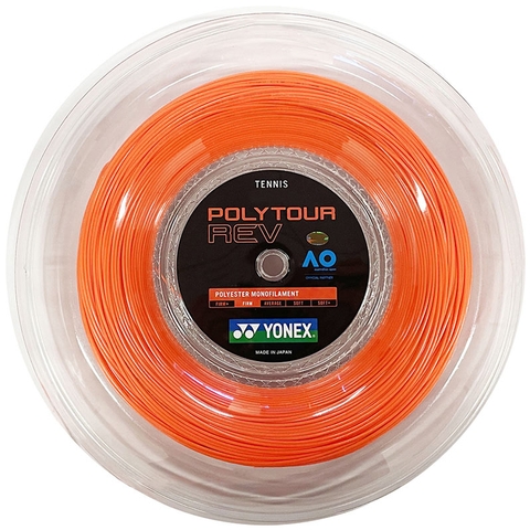 Yonex Poly Tour Rev 1.25 Tennis String Reel Orange