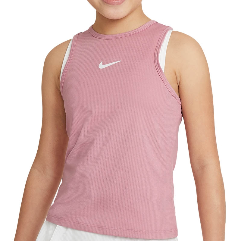Nike Court Dri-Fit Victory Girls' Tennis Tank Elementalpink/white