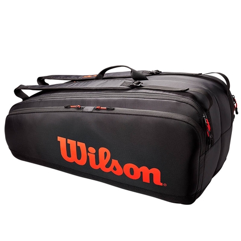 Wilson Tour 12 Pack Tennis Bag Black/red
