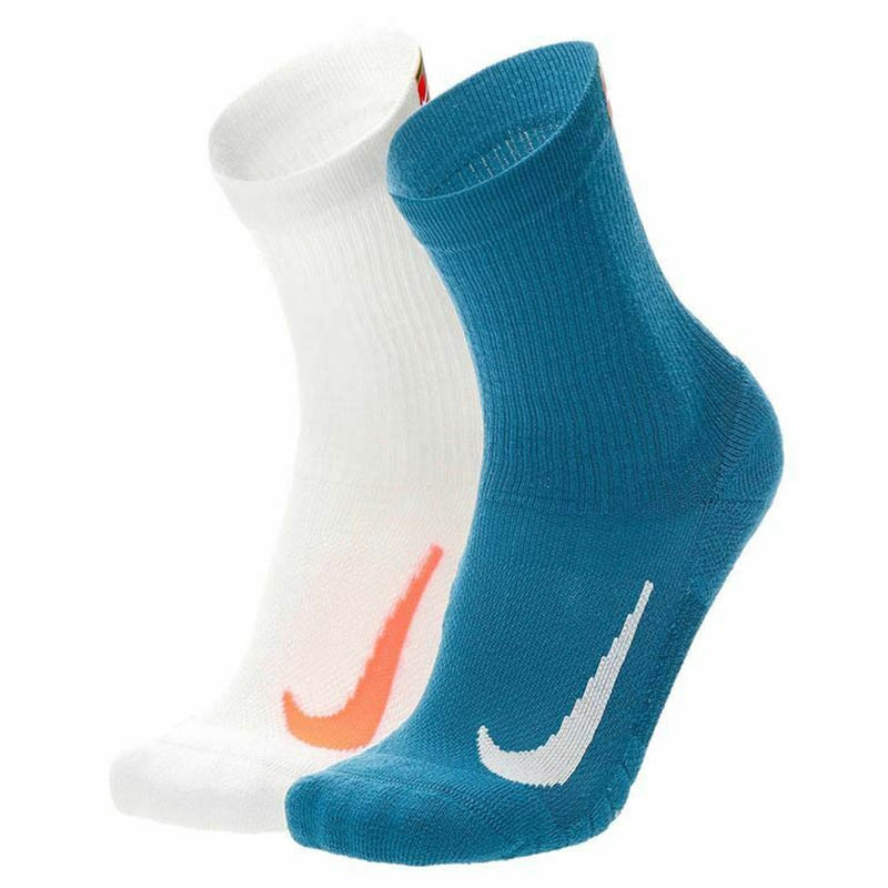 Nike Court Multiplier Max Crew Tennis Socks Blue/white