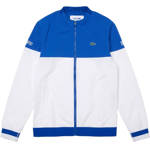 Lacoste Novak Men's Tennis Jacket White/blue