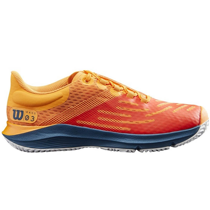 Wilson Kaos 3.0 Junior Tennis Shoe Orange/navy