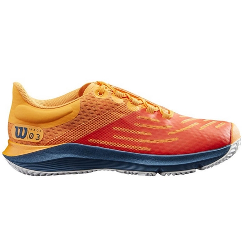 Wilson Kaos 3.0 Junior Tennis Shoe Orange/navy