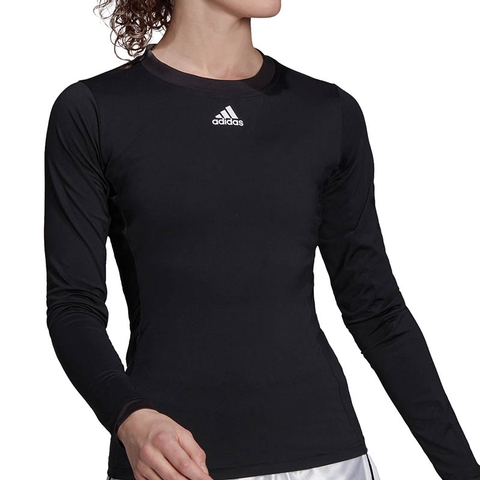 Adidas Freelift Long Sleeve Women's Tennis Top Black/white