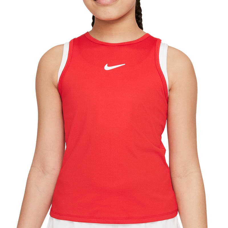 Nike Court Dri-Fit Victory Girls' Tennis Tank Red/white